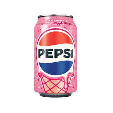Pepsi Zero Raspberry Ripple Can 330ml 24ct (UK) (Shipping Extra, Click for Details)