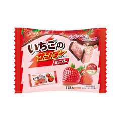 Yuraku Black Thunder Chocolate Mini Bars Strawberry 113g 12ct (Japan)
