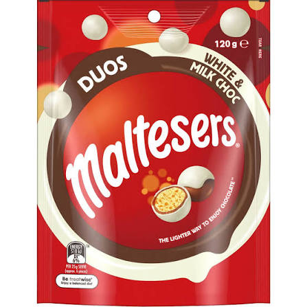 Maltesers Duo White Milk 120g 12ct (Australia)
