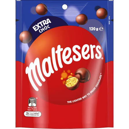Maltesers Extra Choc 120g 12ct (Australia)