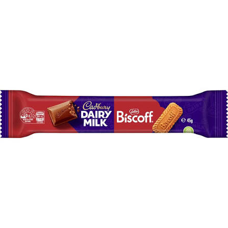 Cadbury Dairy Milk Biscoff Chocolate Bar 45g 48ct (Australia)