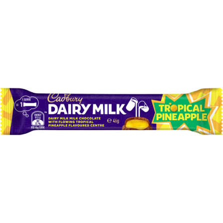 Cadbury Dairy Milk Tropical Pineapple 46g 48ct (Australia)