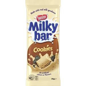 Nestle Milkybar Cookies Chocolate Block 170g 12ct (Australia)