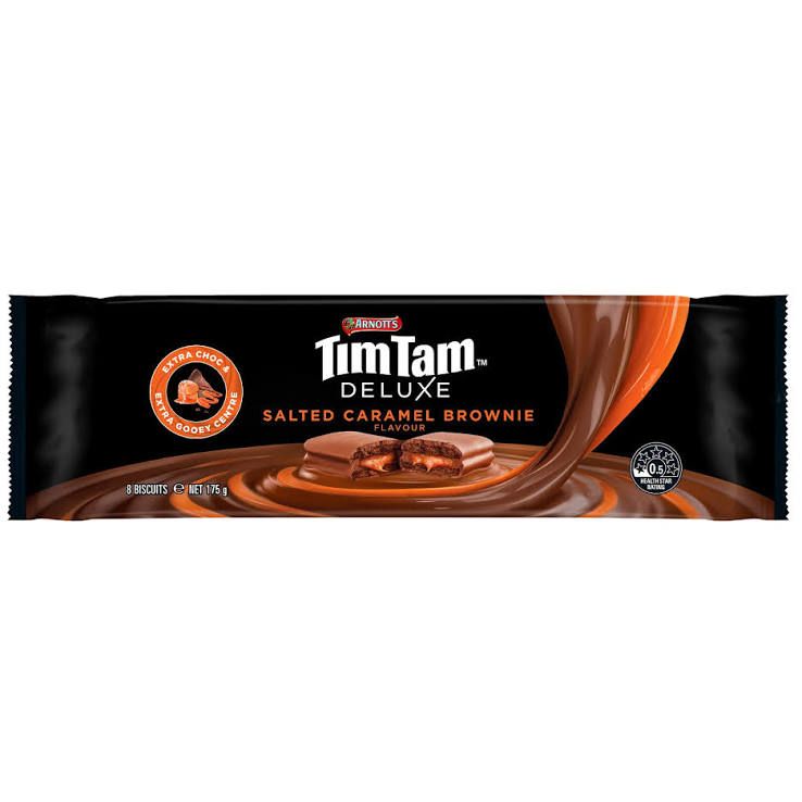 Tim Tam Deluxe Salted Caramel Brownie 175g 24ct (Australia)