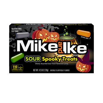 Mike & Ike Halloween Sour Spooky Treats Theater Box 4.25oz 12ct