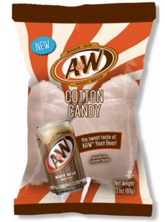 A&W Root Beer Cotton Candy 3.1oz 12ct