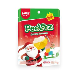Peelerz Holiday Gummy Presents SUB 6oz (170g) 2 Facing DRC 12ct