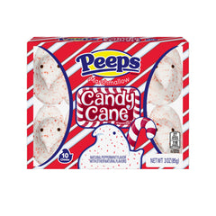 Peeps 10ct Chicks Candy Cane 3oz 24ct
