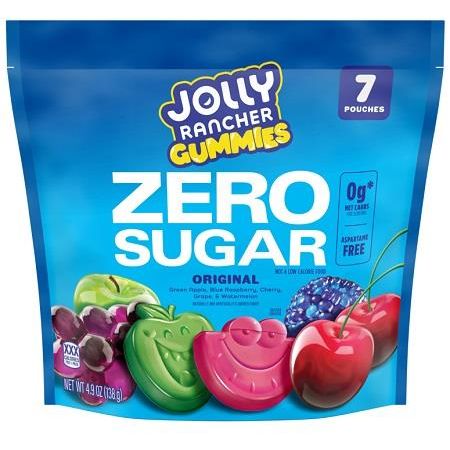Jolly Rancher Gummi Zero Sugar Peg Bag 4.9oz 8ct