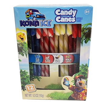 Kona Ice Assorted Candy Canes 5.3oz 24ct
