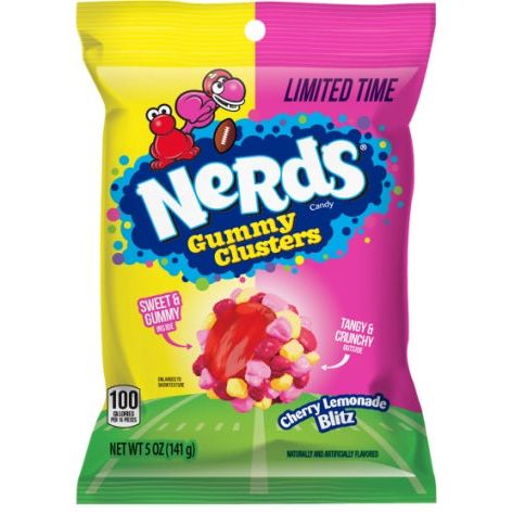 Nerds Gummy Clusters Cherry Lemonade Blitz Peg Bag 5oz 12ct