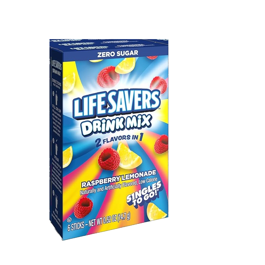 Lifesaver Drink Mix Raspberry Lemonade Singles To Go 12ct