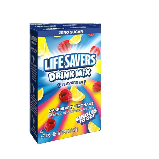 Lifesaver Drink Mix Raspberry Lemonade Singles To Go 12ct