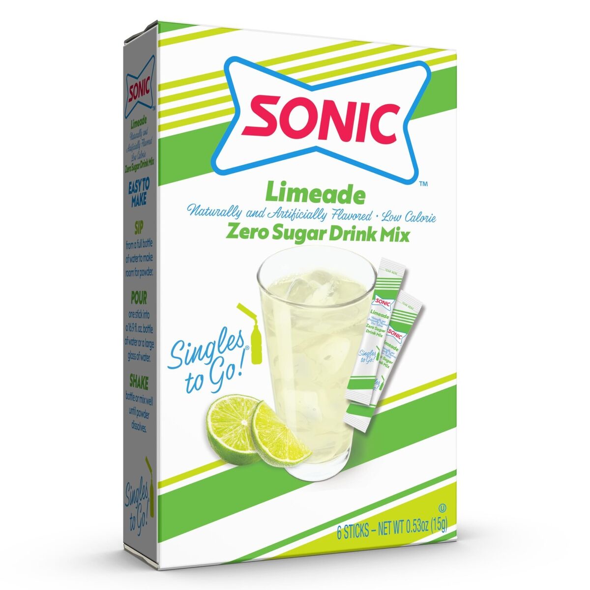 Sonic Drink Mix Limeade Singles To Go 12ct