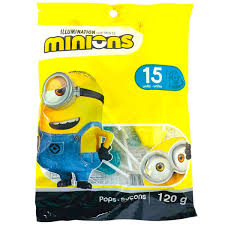 Minions Pops 120g Peg Bag 24ct