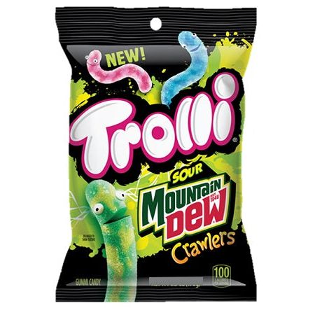 Trolli Sour Mountain Dew Crawlers 4.25oz 12ct