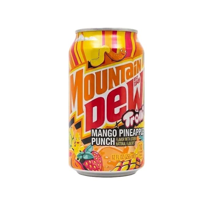 Mountain Dew Trolli Mango Pineapple Punch 12oz 12ct (Shipping Extra, Click for Details)