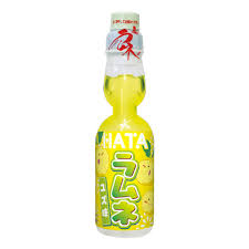 HATA KOSEN Bottle Ramune Yuzu 200ml 30ct (Japan) (Pallet Shipping Only) (Shipping Extra, Click for Details)