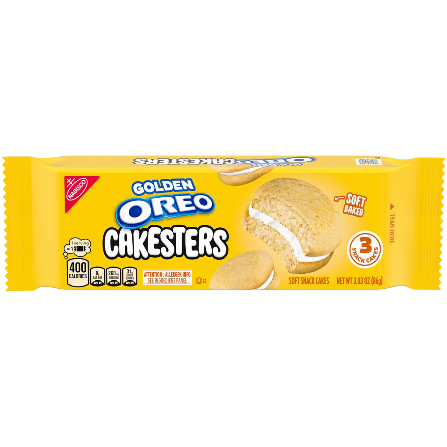Oreo Cakesters Golden 3.03oz 8ct