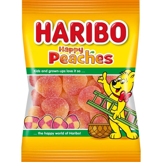 Haribo Gumi Peaches (Pfirsiche) 175g 22ct (Europe)