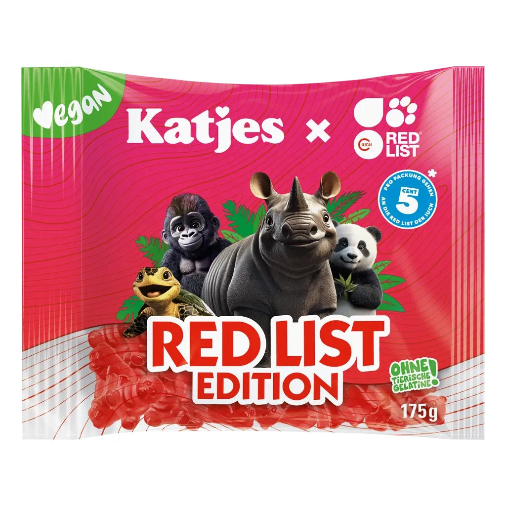 Katjes Red List Edition 175g 22ct Vegan (Europe)