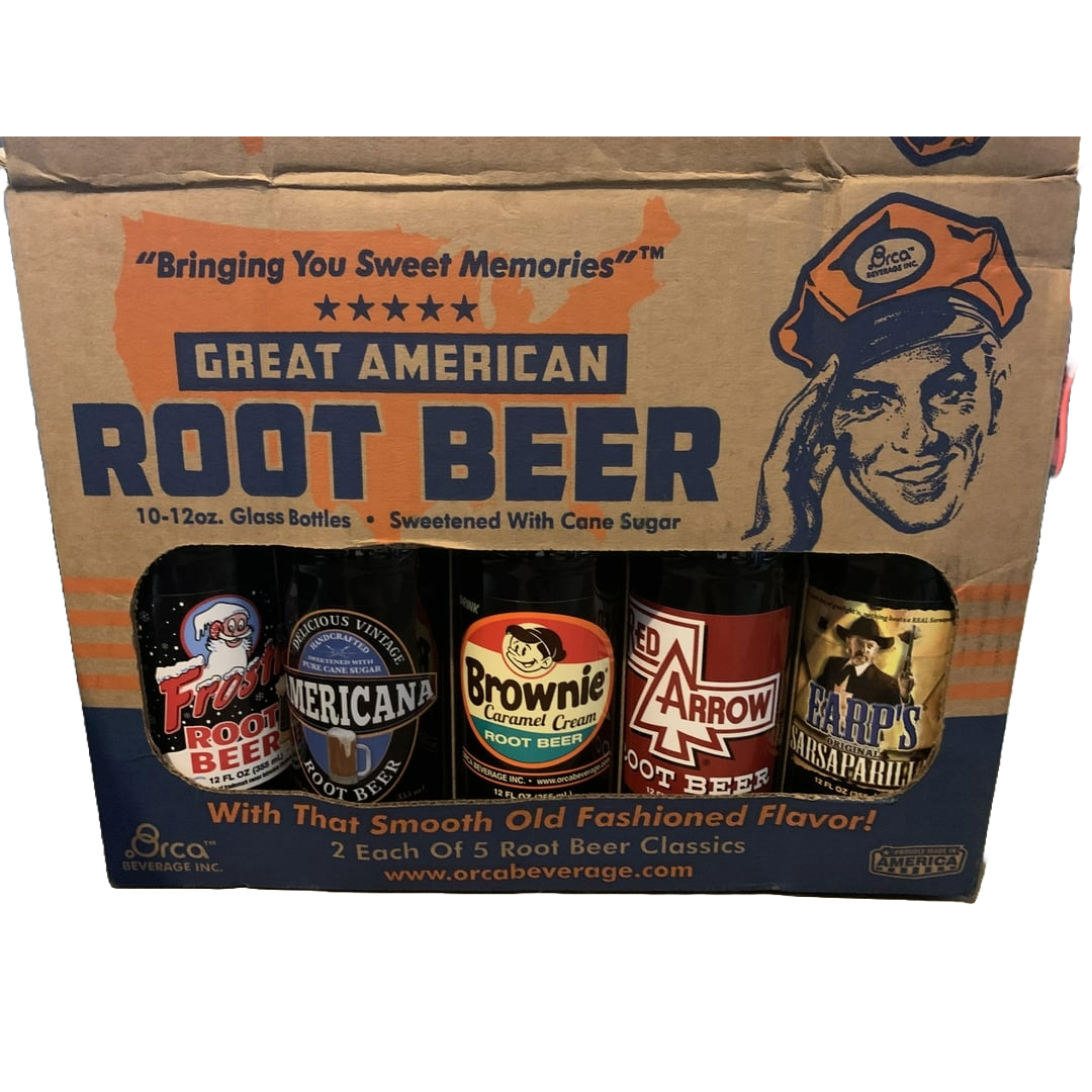 Great American Root Beer Pack Glass Bottle 12oz 10ct (Pallet Shipping Only) (Shipping Extra, Click for Details)