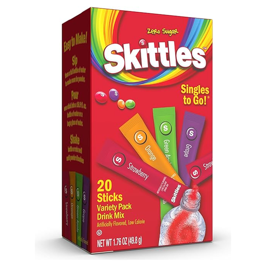 Skittles Variety Drink Mix To Go 20pcs 6ct