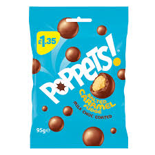 Poppets Salted Caramel Bag 95g 10ct (UK)