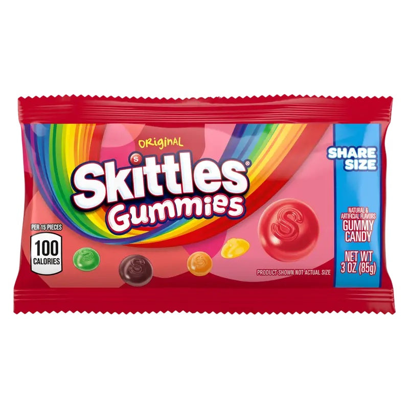 Skittles Gummies Original Candy Share Size 3oz 15ct