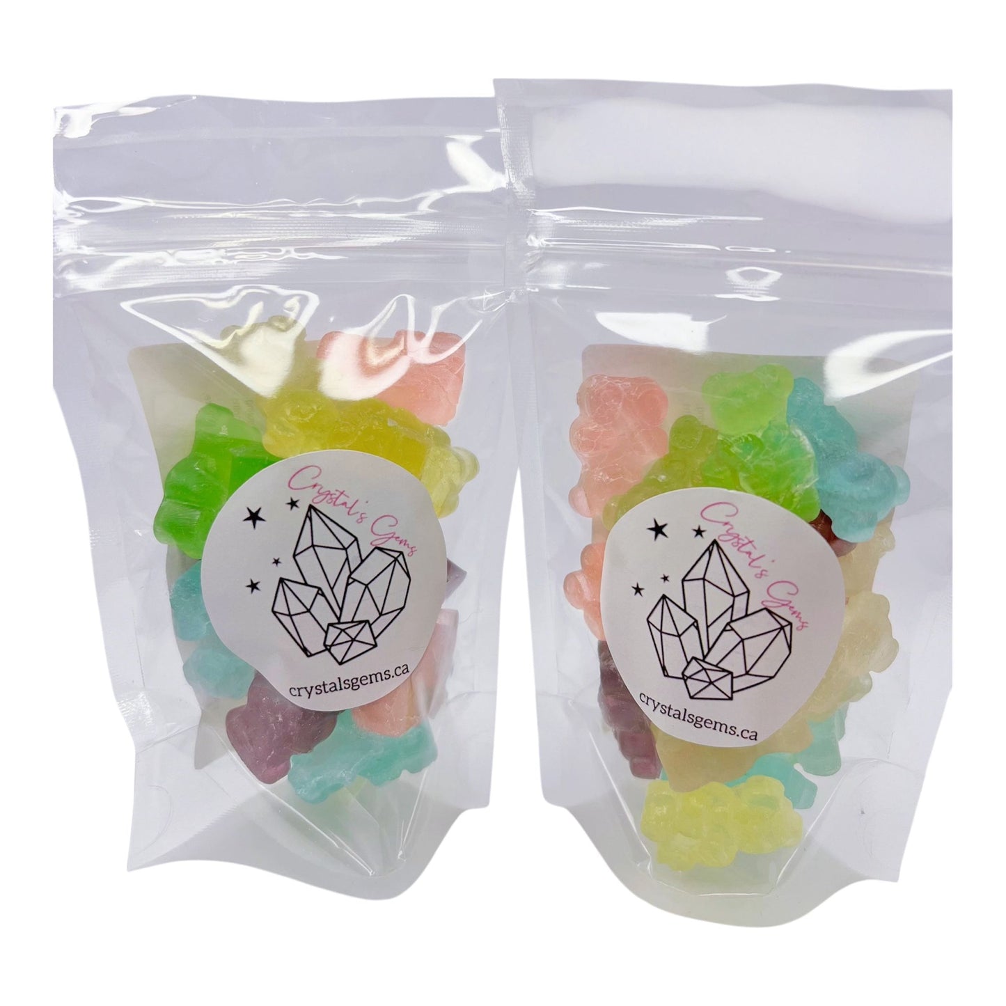 Crystal Gems Rainbow Bears Crystal Candy 52g 12ct (CAN)
