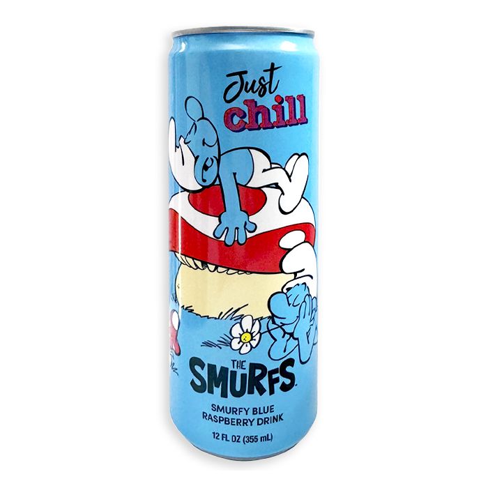 Boston America The Smurf Just Chill Smurfy Blue Raspberry Drink 355ml 12ct (Shipping Extra, Click for Details)