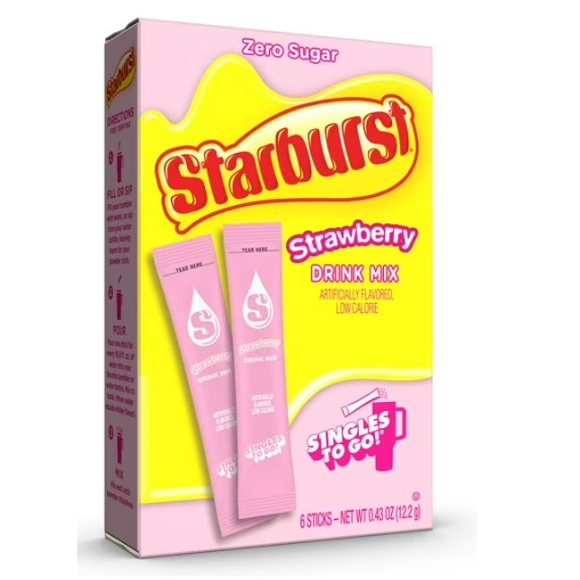 Starburst Strawberry Singles to Go 0.43oz 12ct