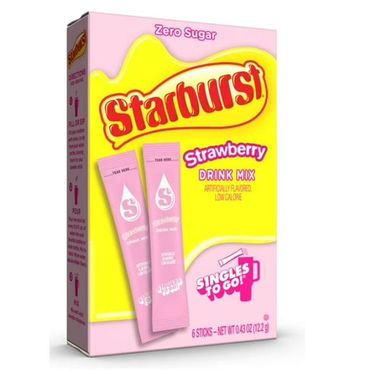 Starburst Strawberry Singles to Go 0.43oz 12ct