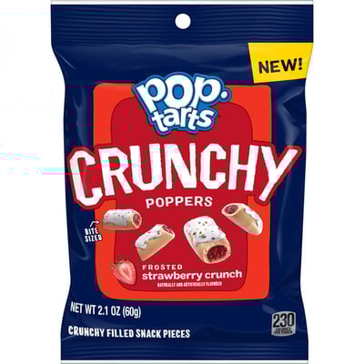 Pop Tarts Crunchy Poppers Frosted Strawberry Crunch 2.1oz 6ct
