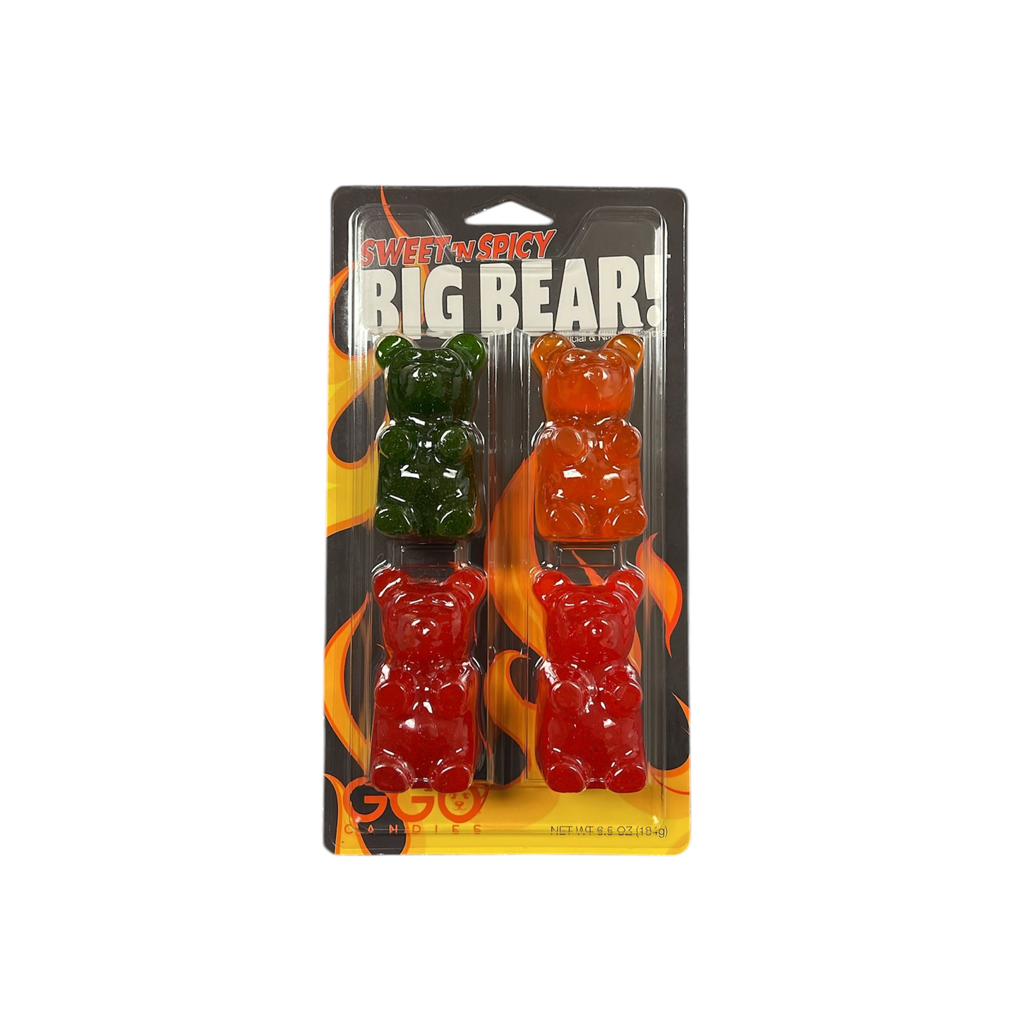 Giant Gummy Big Bear 4-Pack Sweet & Spicy Blister Pack 6.5oz 12ct