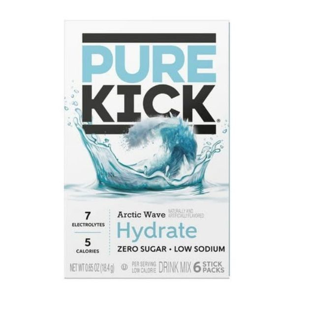 Pure Kick Arctic Wave Cherry Energy Drink Mix 6ct Singles to Go 0.65oz 12ct