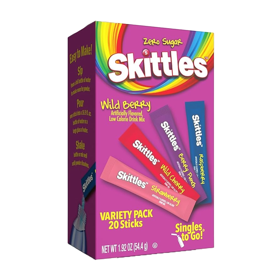 Skittles Wildberry Variety Drink Mix To Go 20pcs 6ct