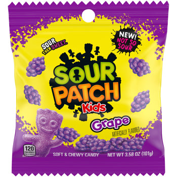 Sour Patch Kids Grape Peg 3.58oz 12ct