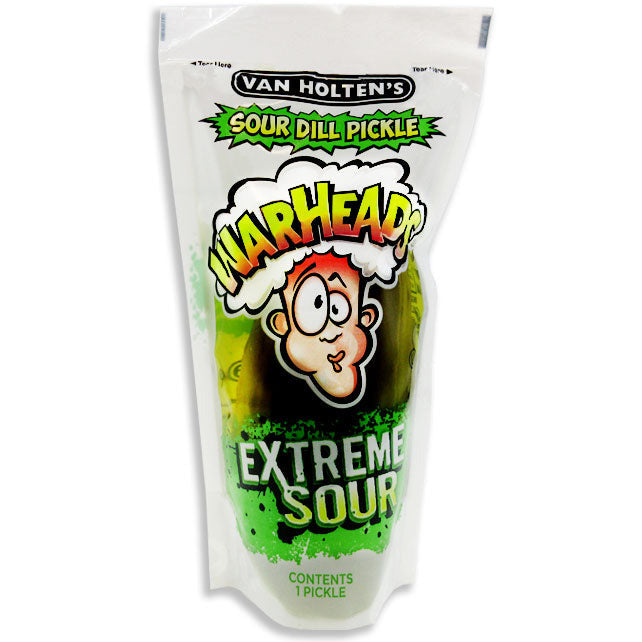 Van Holten's Jumbo Pickle Warheads Sour Dill 5oz 12ct