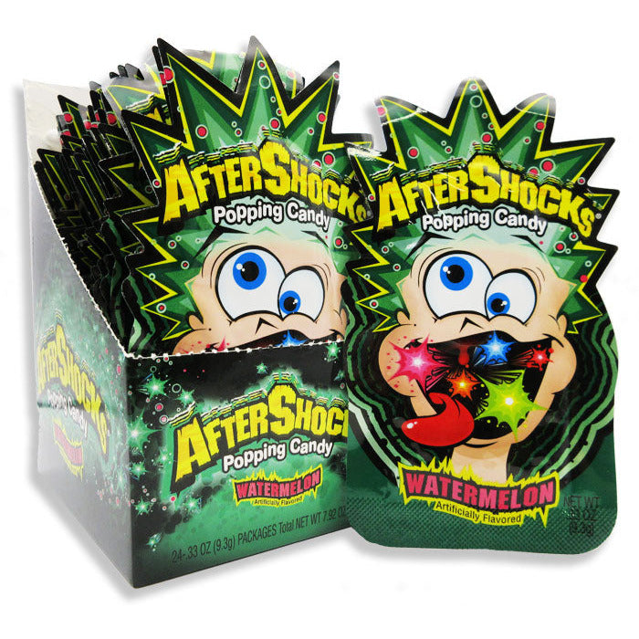 AfterShocks Popping Candy Watermelon 0.33oz 24ct – candynow.ca