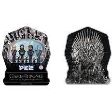 Pez Gift Set Tin Game Of Thrones 4 Dispensers +6 Rolls 1ct