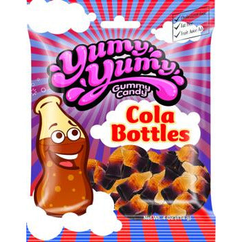 Yumy Yumy Cola Bottles Peg Bag (Halal) 4oz 12ct