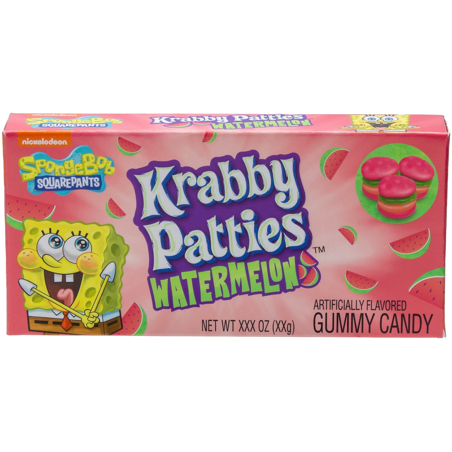 Gummy Krabby Patties Watermelon Theater Box 2.54oz 12ct