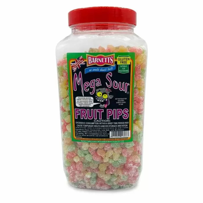 Mega Sour Fruit Pips Tub 3kg (UK)