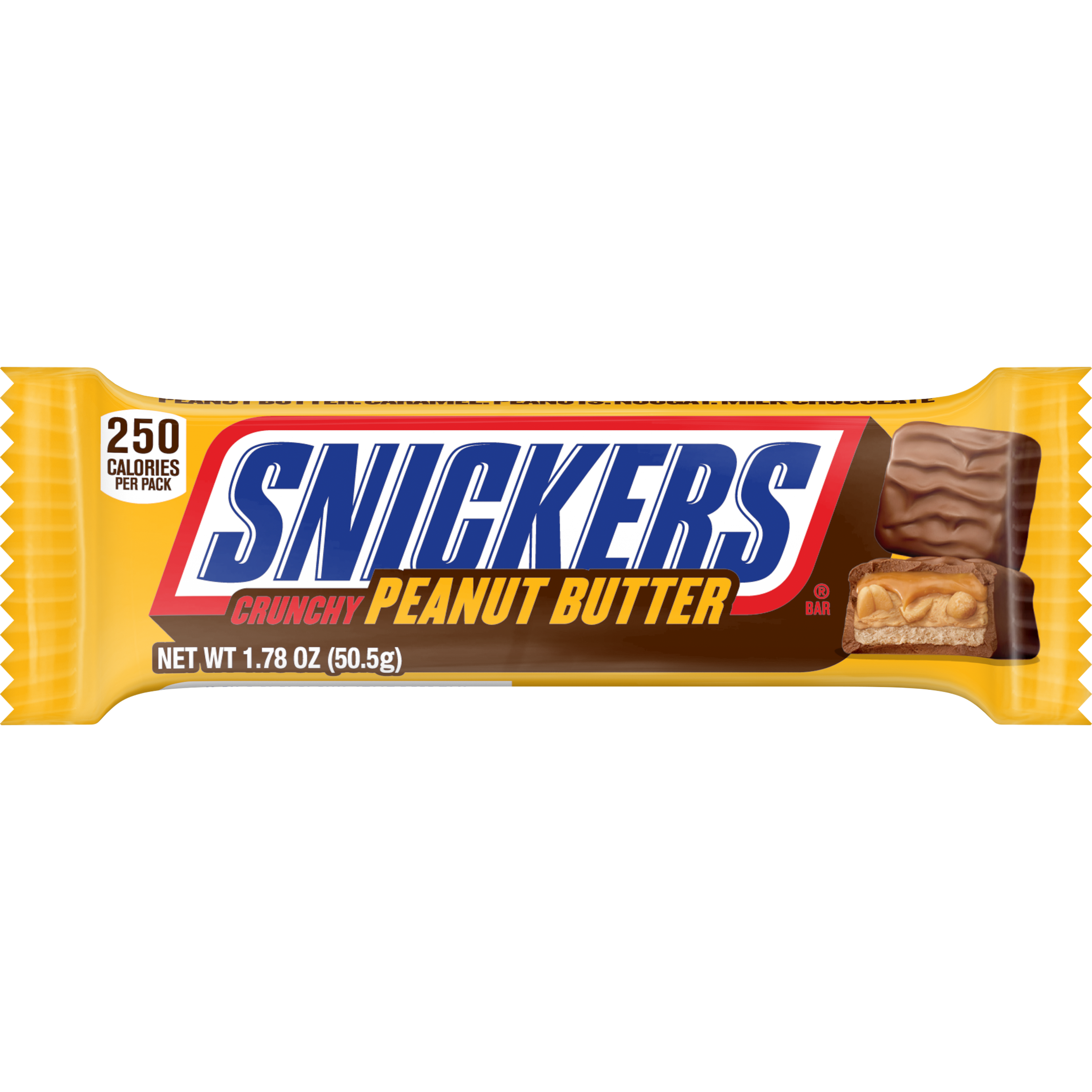 Snickers Crunchy Peanut Butter Candy Bars - 18ct Display Box