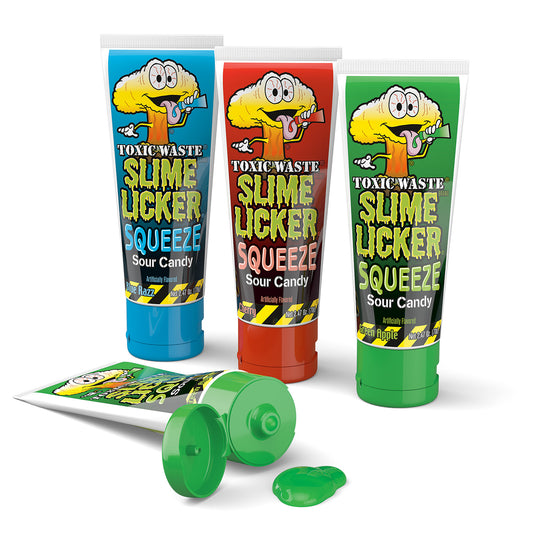 Toxic Waste Slime Licker Sour Squeeze Candy 2.47oz 12ct
