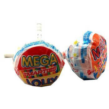 Smarties Mega Lollies Box 24ct