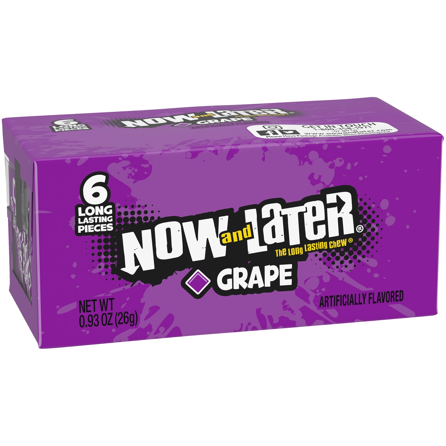 Now & Later 6pc Grape 0.93oz 24ct