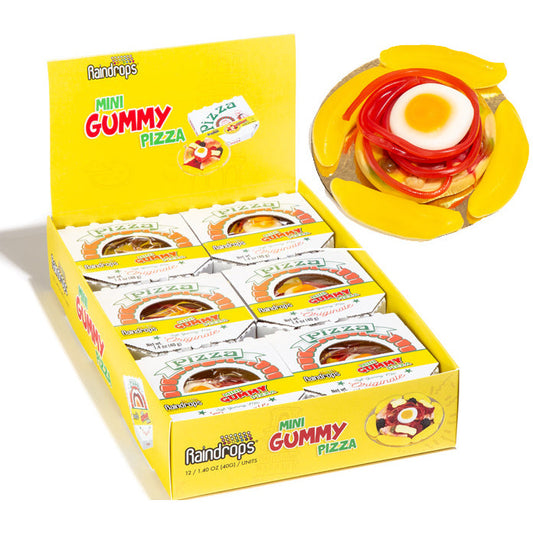 Raindrops Mini Gummy Pizza Display 12ct