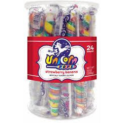 Adams & Brooks Mini Unicorn Lollipop Jar 24ct - candynow.ca